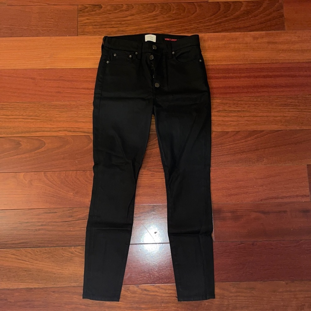 Alice + Olivia Faux Leather Jeans | Size 27